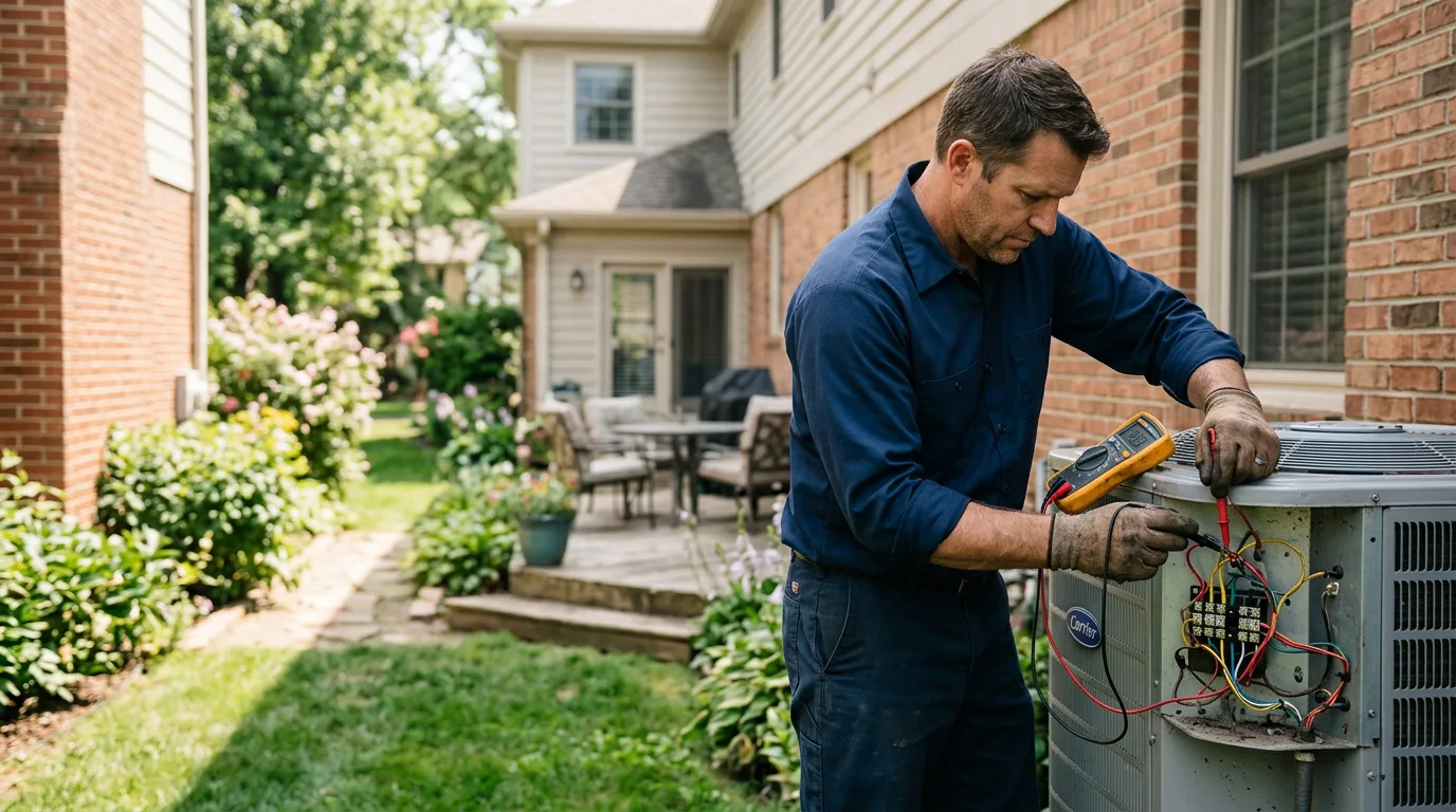 HVAC technician working near Iron Belt, WI